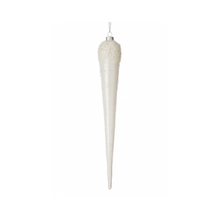 Ornement stalactite en verre perlé 12"