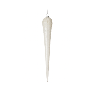 Ornement stalactite en verre perlé 12"