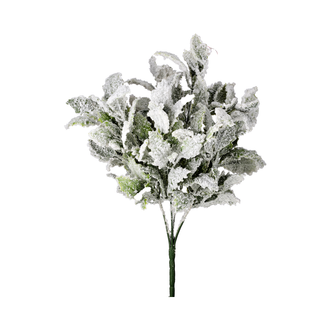 Buisson de houx enneigé givré 19"