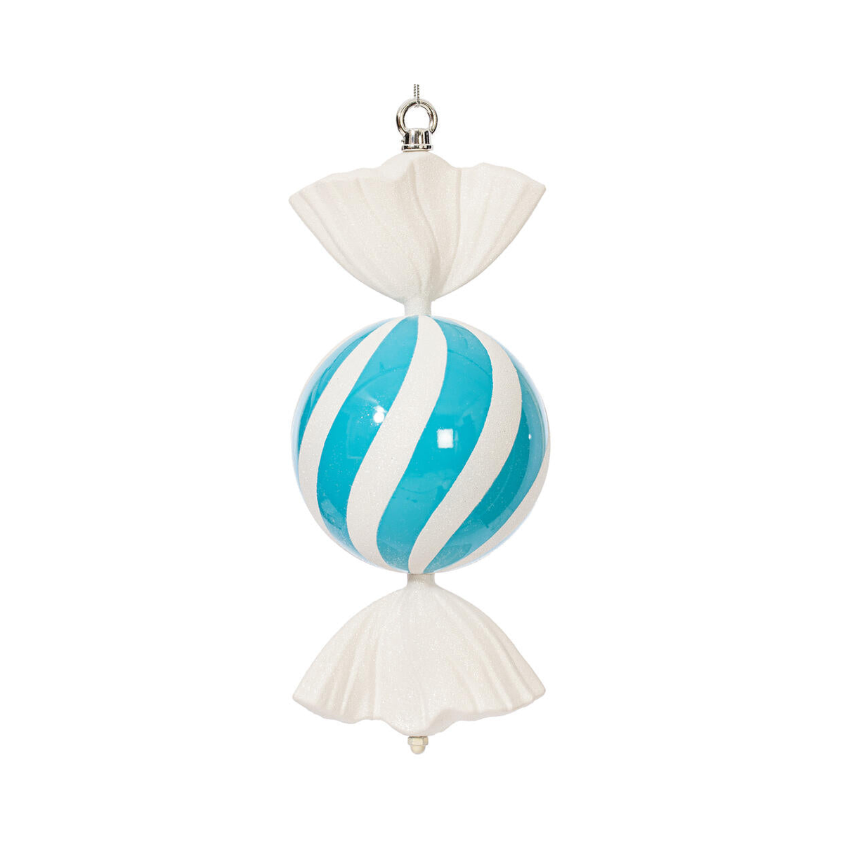 Bonbon spirale bleu pâle 13"