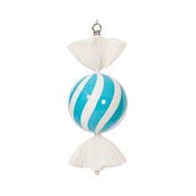 Bonbon spirale bleu pâle 13"
