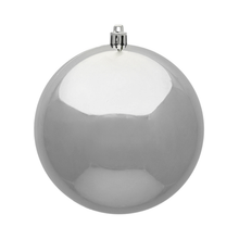 Boule argentée brillante — 4.75 pouces