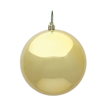 Boule dorée brillante — 4.75 pouces