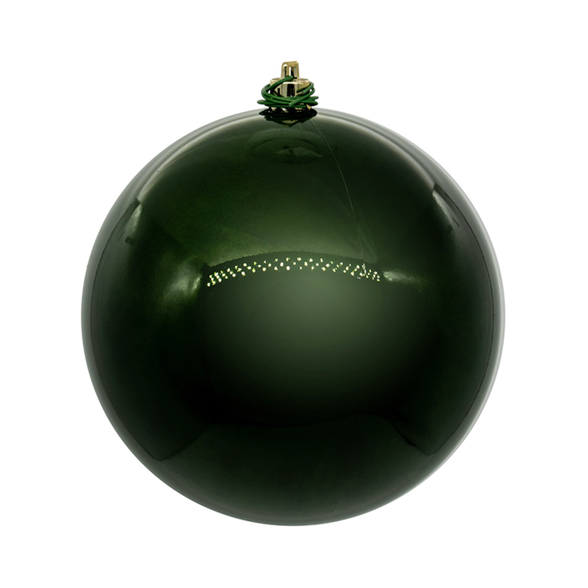 Boule vert mousse perlée — 4.75 pouces