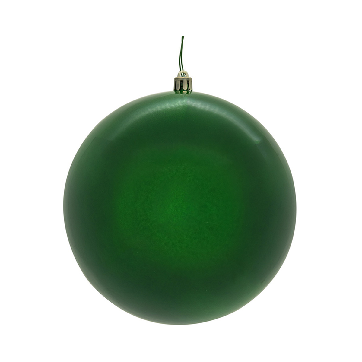 Boule verte perlée — 8 pouces