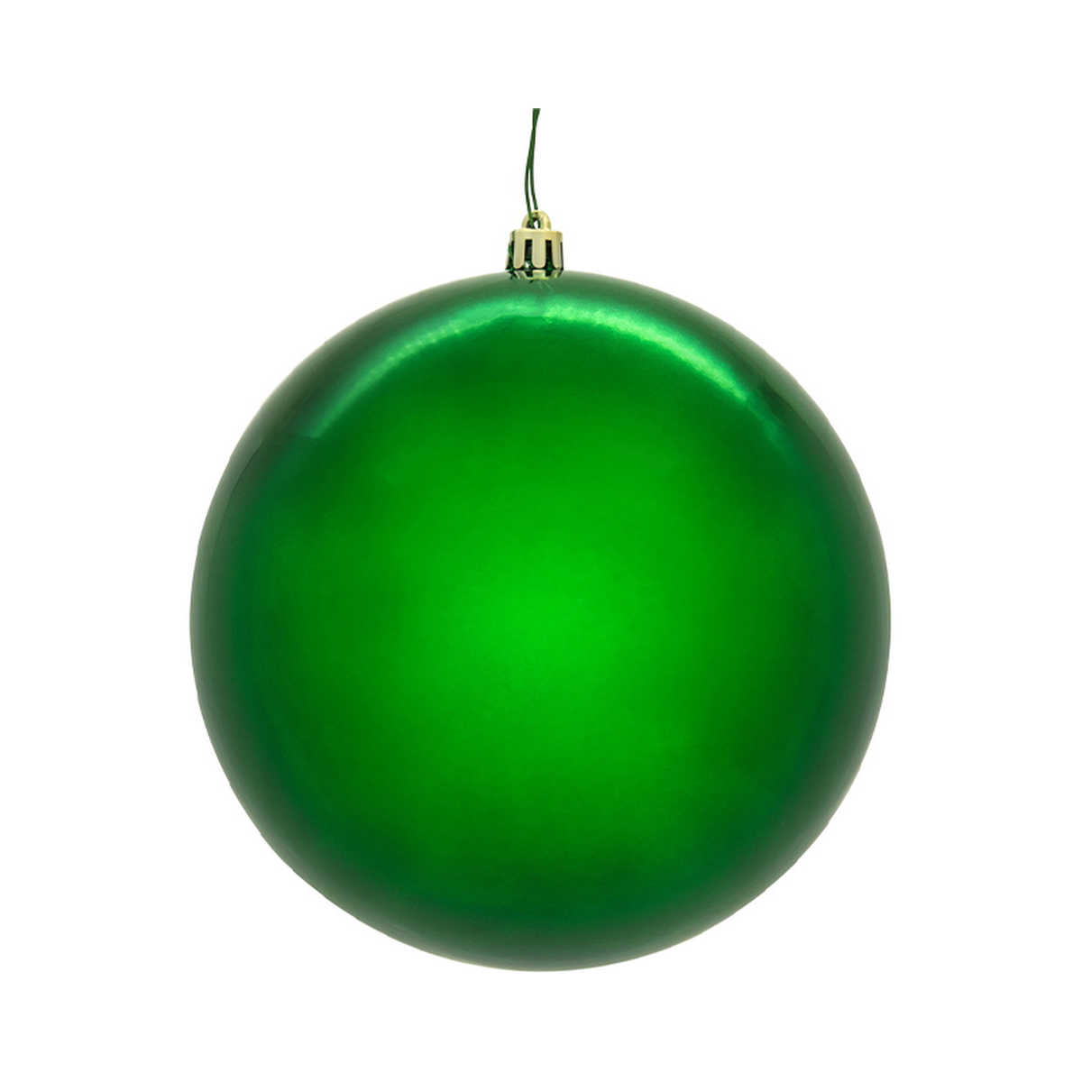 Boule verte brillante — 8 pouces