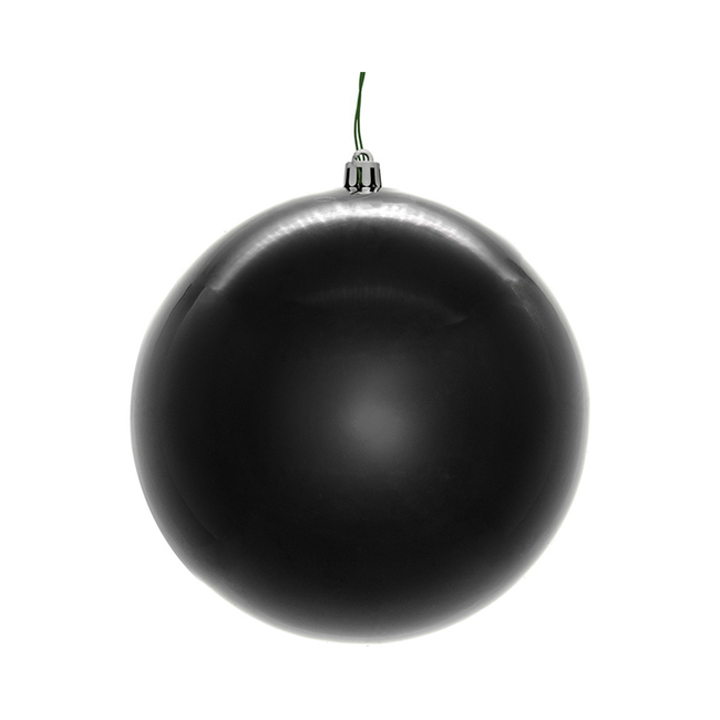 Boule noire perlée — 8 pouces