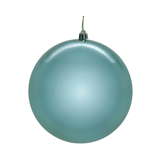 Boule bleue pâle brillante — 8 pouces