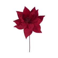Tige de poinsettia rouge 21,5" fleur 12"