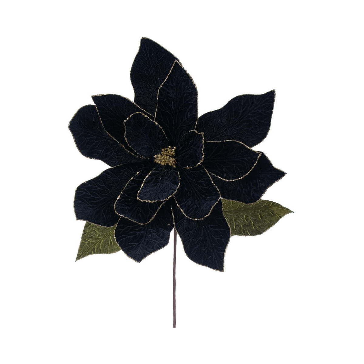 Tige de poinsettia noir 27,5" fleur 24"