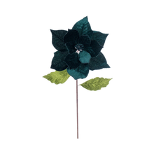 Tige de poinsettia vert minuit 20" fleur 12"