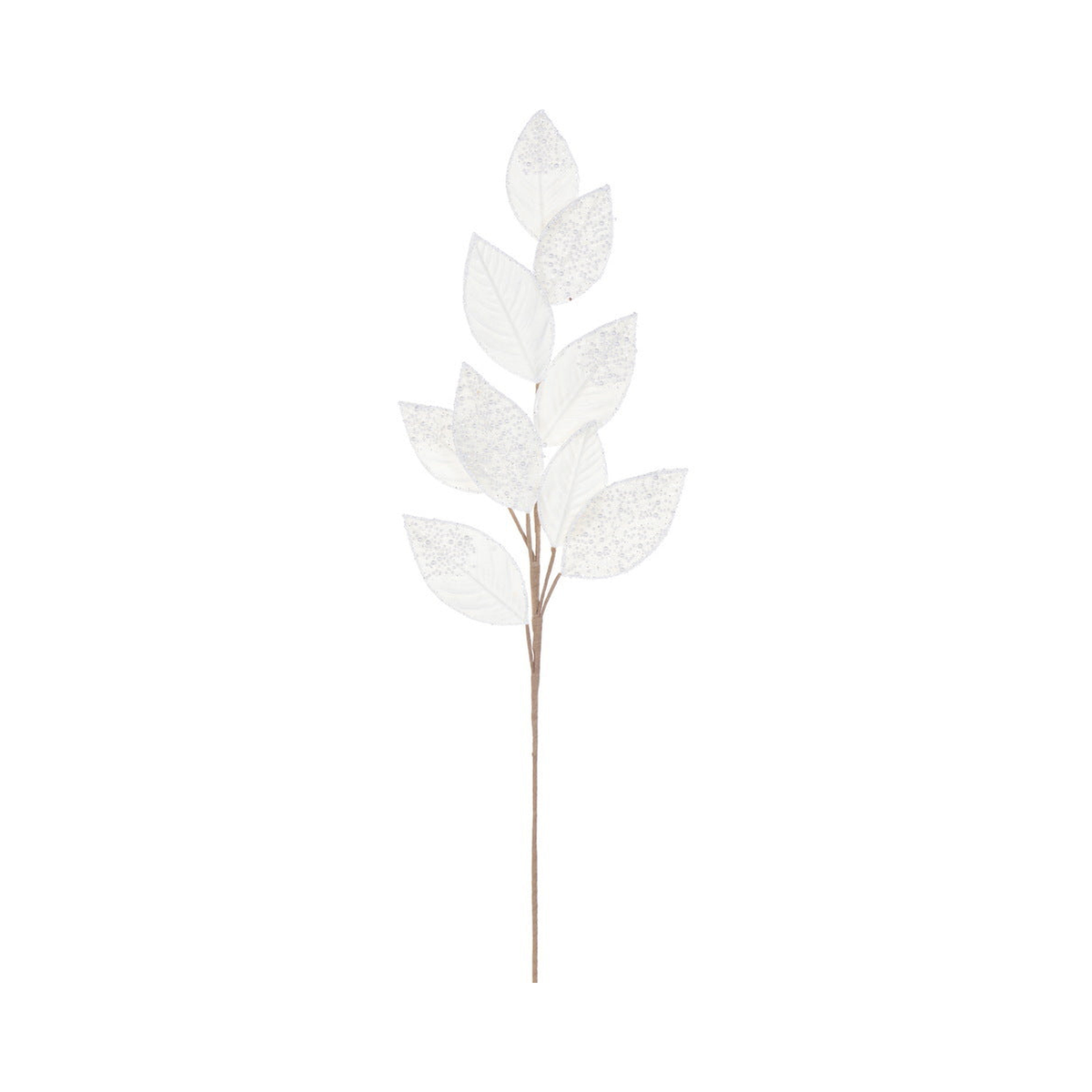 Tige feuillage 32" velours perle