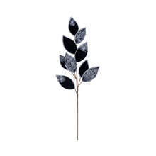 Tige feuillage 32" velours noir