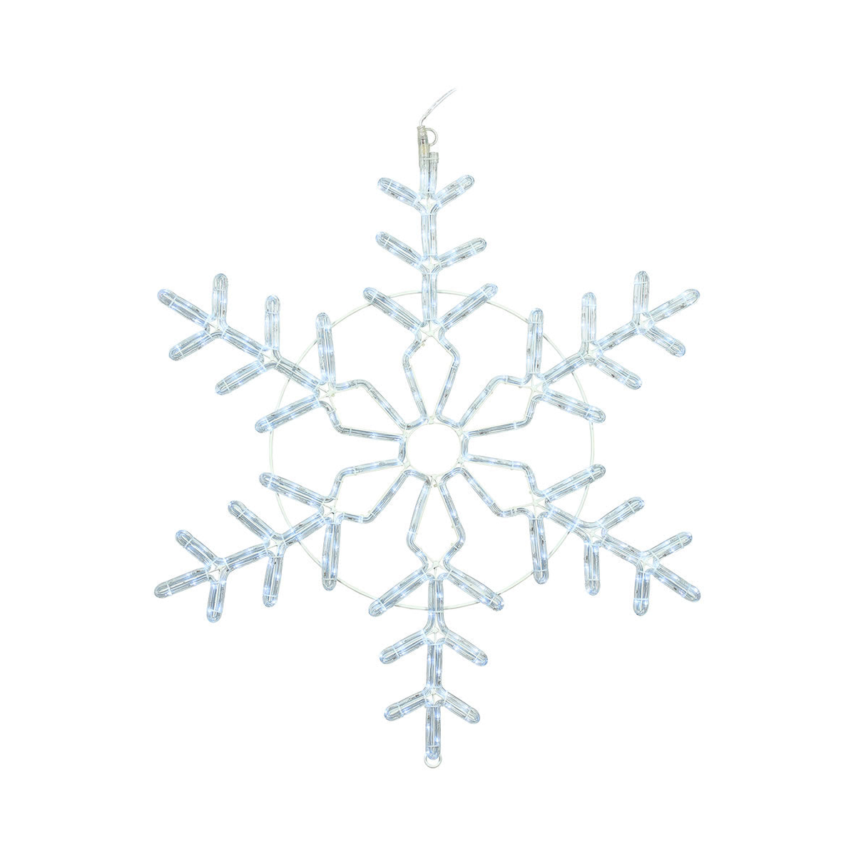 Flocon de neige fourchu scintillant illuminé 36"