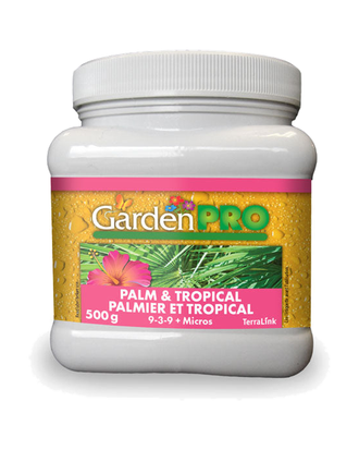 Garden Pro Engrais granulaire pour palmier et tropical 9-3-9 — photo sur fond blanc