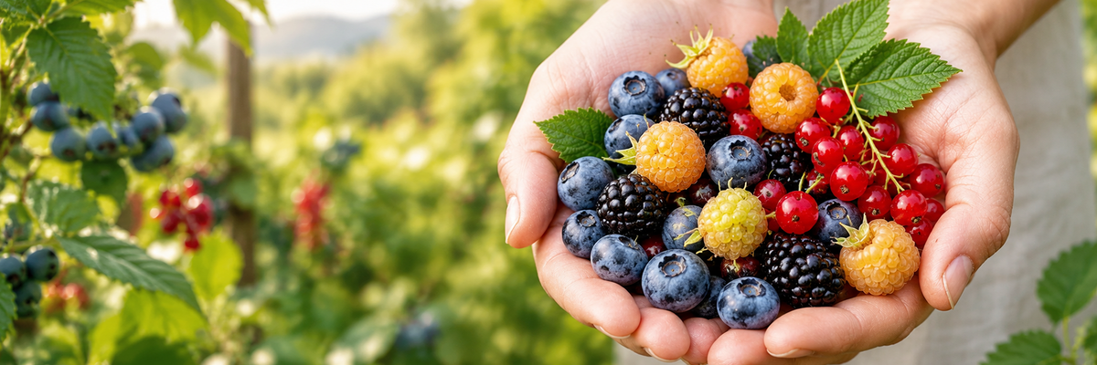 Petits fruits en promotion à 40 % de rabais pour la vente de fin de saison