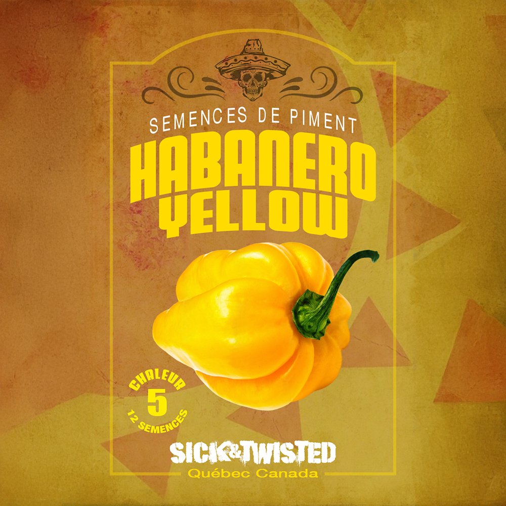 Yellow Habanero pepper (<em>Capsicum chinense</em>)