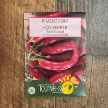 Organic 'Red Rocket' hot pepper