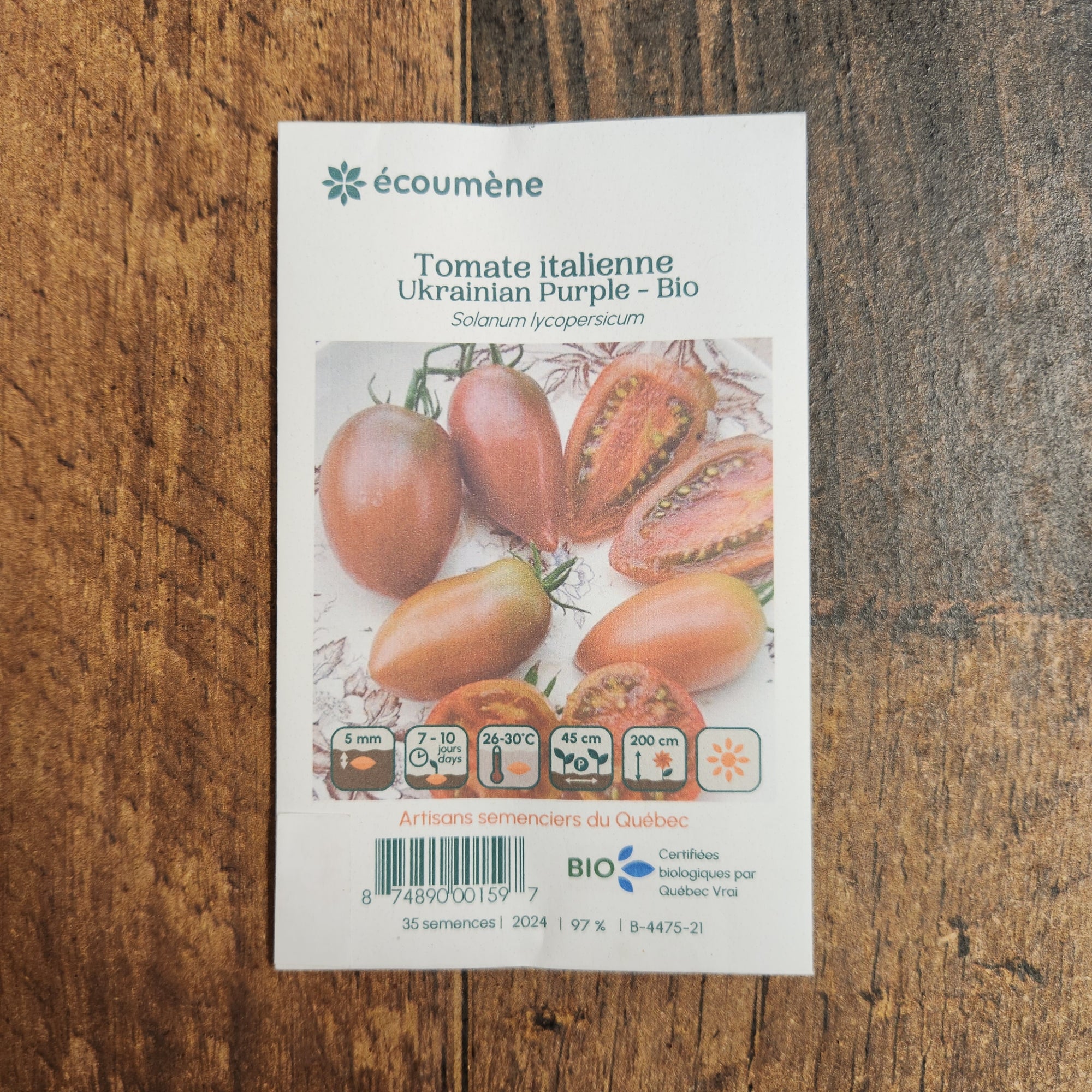 Tomate Italienne 'Ukrainian Purple' bio