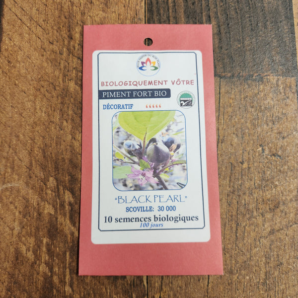 Hot pepper 'Black Pearl' organic