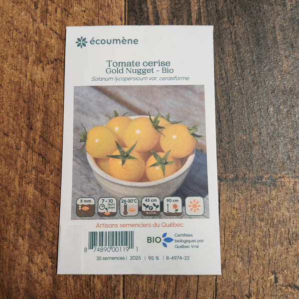 Organic Cherry Tomato 'Gold Nugget'