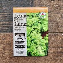Organic 'Black Seeded Simpson' Lettuce