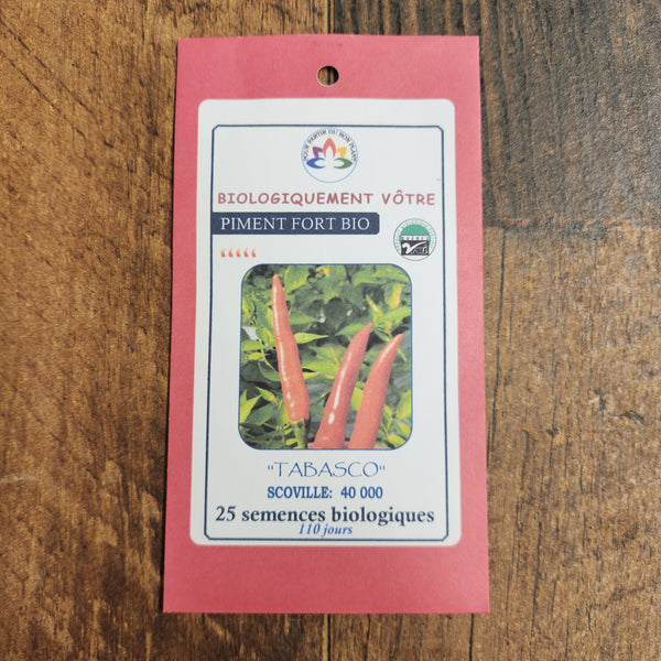 Hot pepper 'Tabasco' organic
