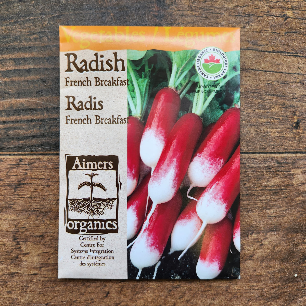 Radish 'French Breakfast' Seeds — Organic