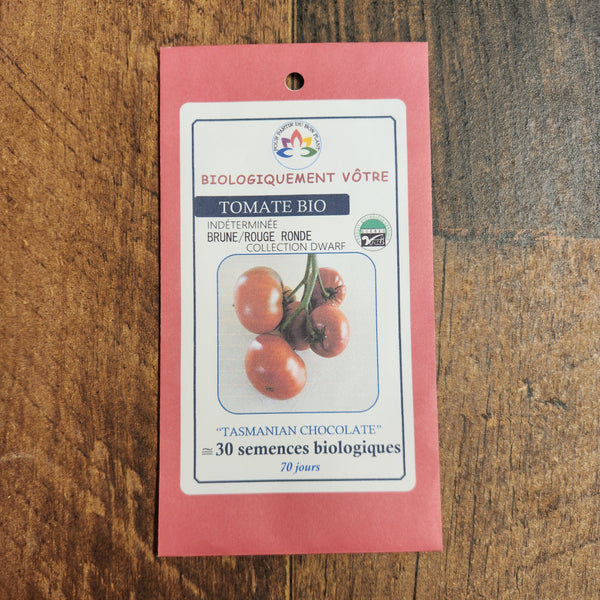 Organic 'Tasmanian Chocolate' tomato