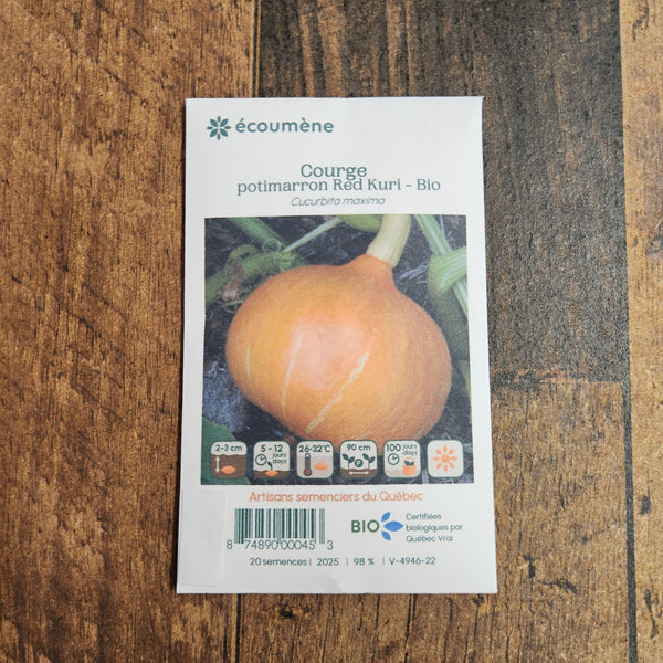 Organic 'Red Kuri' Squash