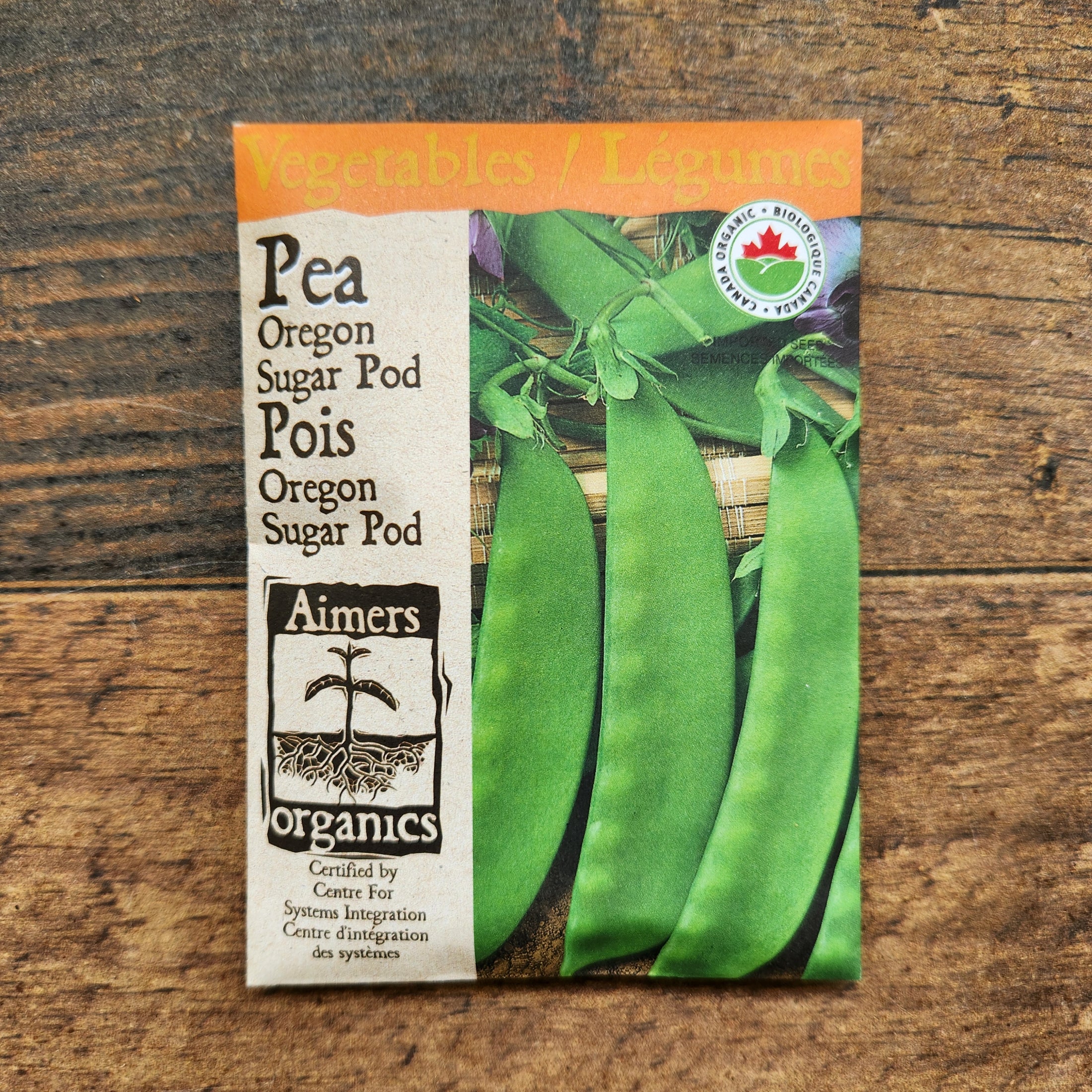 Organic 'Oregon Sugar Pod' Peas 