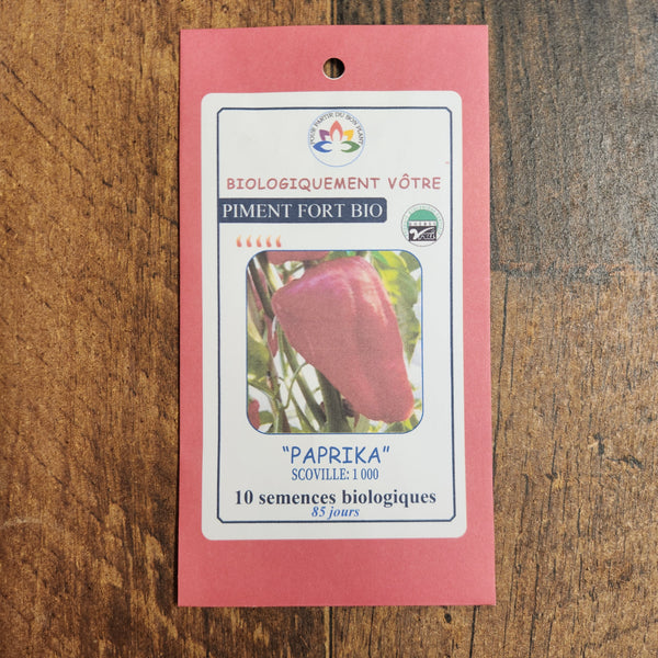 Organic hot pepper 'Paprika'