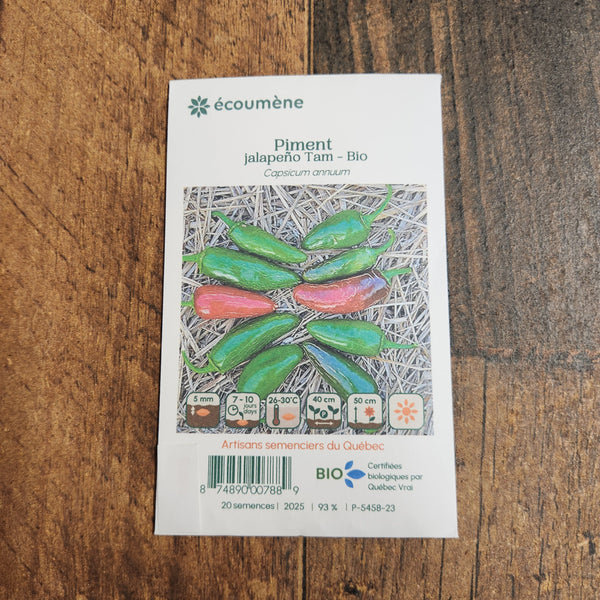 Organic 'Jalapeno Tam' Hot Pepper
