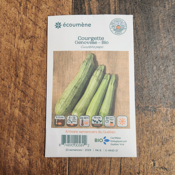 Organic 'Genovese' Zucchini