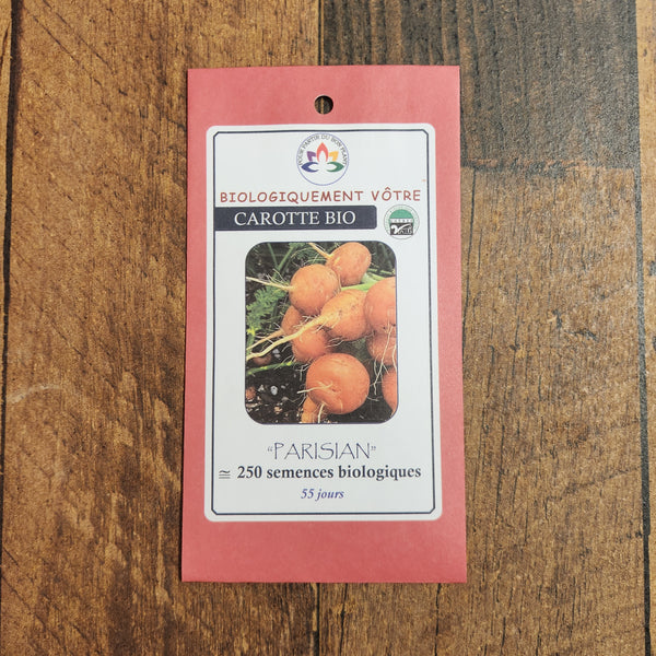 Organic 'Parisian' carrot