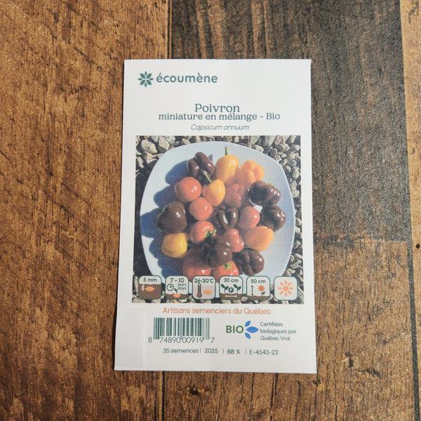 Poivrons Miniatures en mélange bio