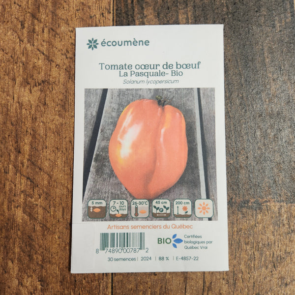 Organic Beef Heart Tomato 'La Pasquale'
