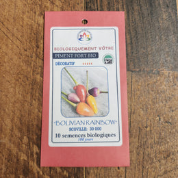 Organic 'Bolivian Rainbow' hot pepper