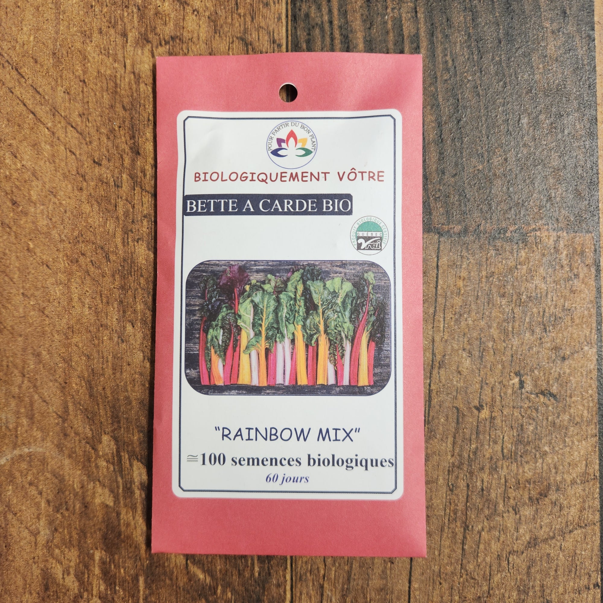 Organic 'Rainbow' Swiss chard