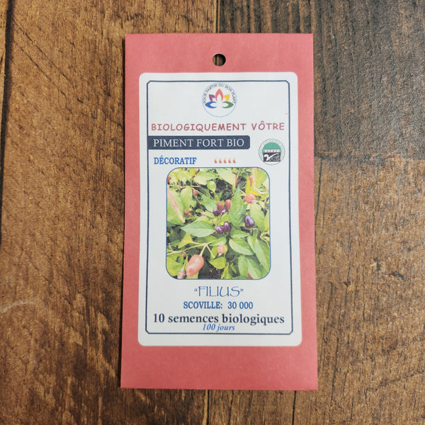 Hot pepper 'Filius' organic