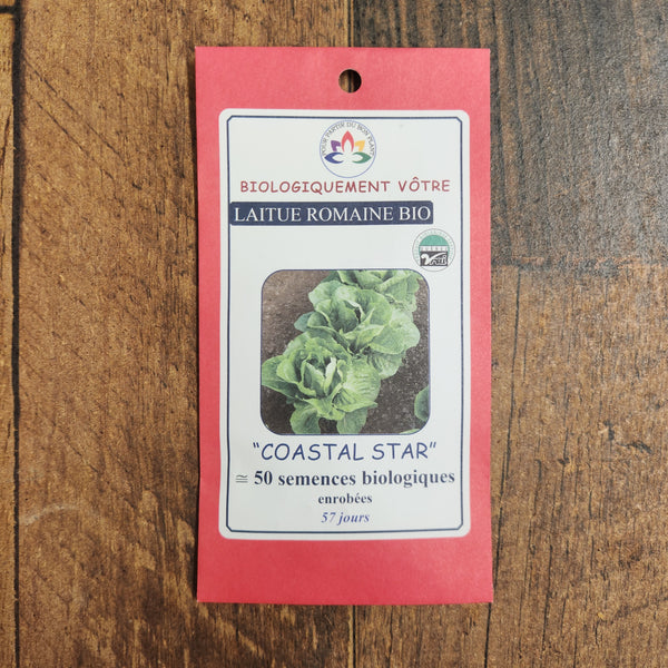 Organic 'Coastal Star' Green Romaine Lettuce
