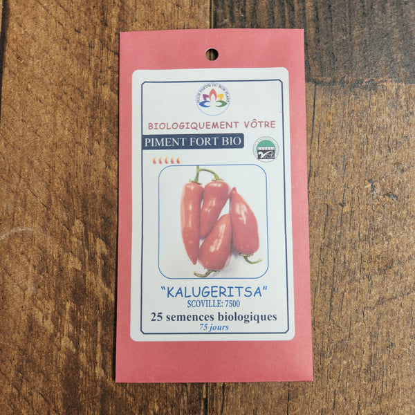 Organic 'Kalugaritsa' hot pepper