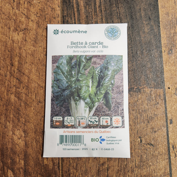 Organic Swiss Chard 'Fordhook Giant'