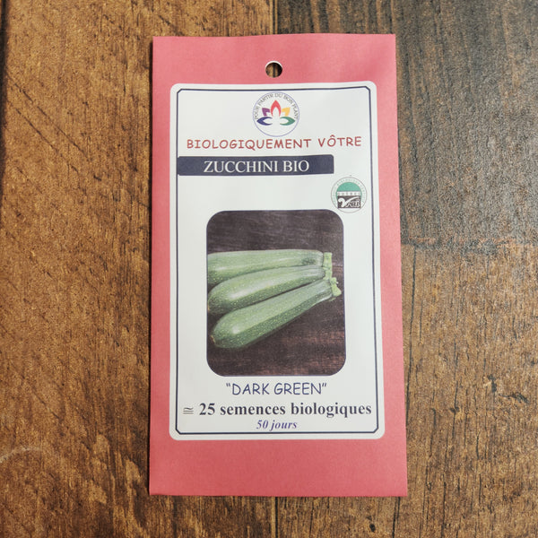 Organic green zucchini
