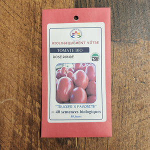 Organic pink tomato 'Trucker Favorite'