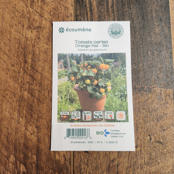 Tomate Cerise ‘Orange Hat’ bio