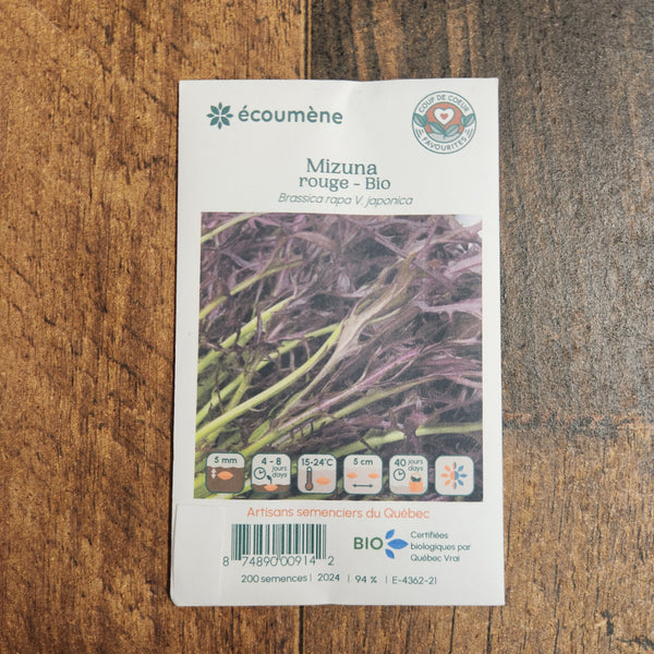 Mizuna Red organic