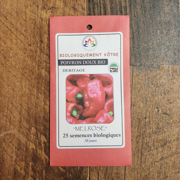 Organic long red pepper 'Melrose'