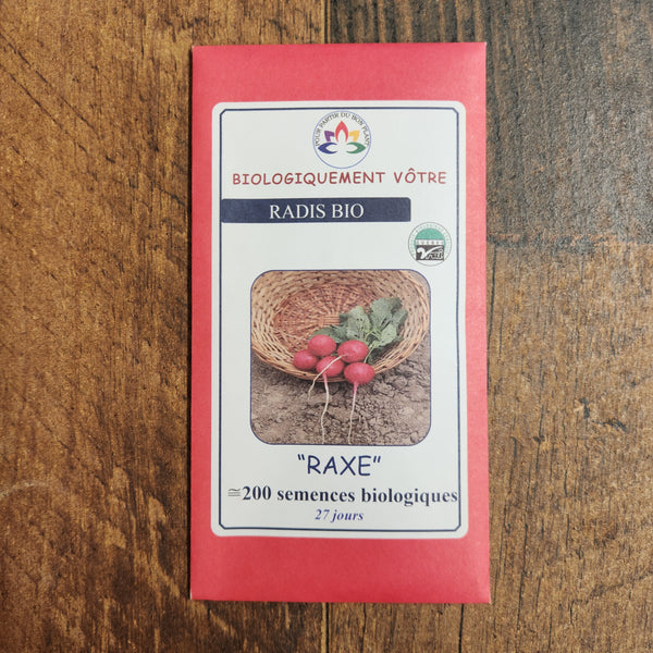 Organic 'Raxe' radish