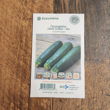 Zucchini 'Dark Green' bio